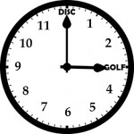 disc golf clock discgolf oclock