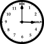 disc golf clock discgolf oclock