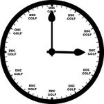 always time for disc golf clock