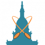 Lansing, Michigan capitol building silhouette with discs lansing michigan disc golf